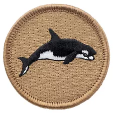 Killer Whale Patrol Patch - 2" Round Embroidered Patch