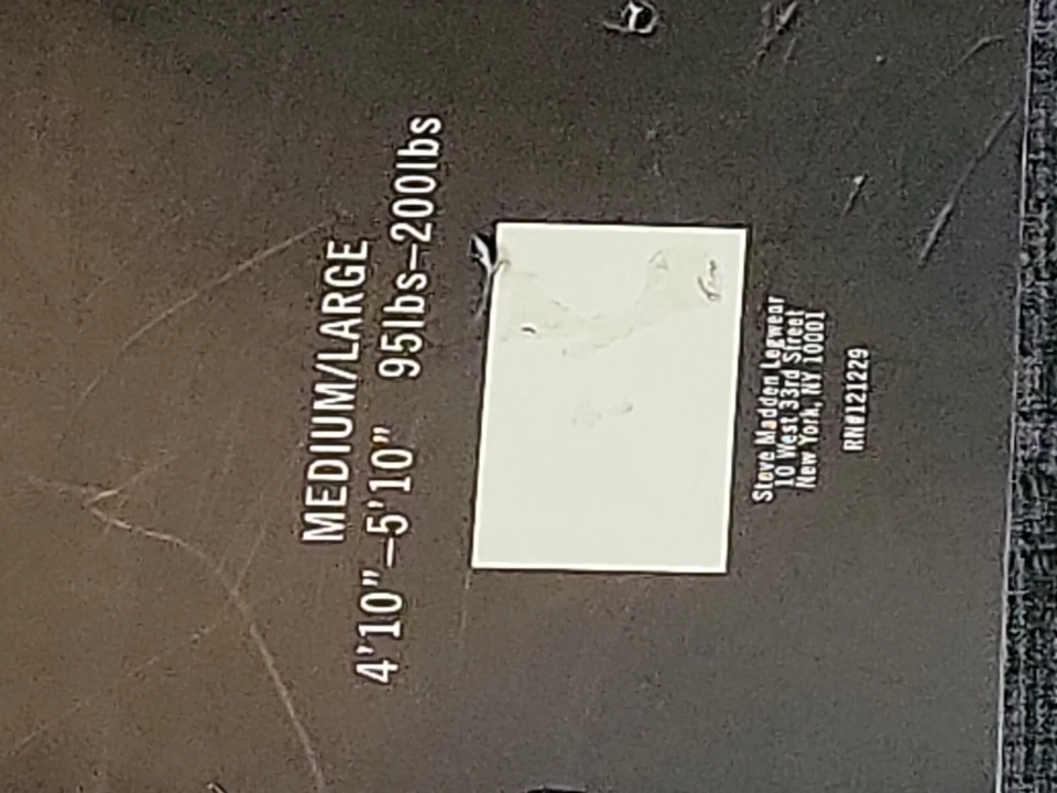 Medias sin pies forradas de lana Steve Madden medianas/grandes grises/negras envío gratuito  Foto 4 de 4