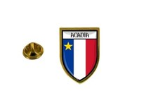 pins pin badge pin's souvenir ville drapeau pays blason acadie acadien