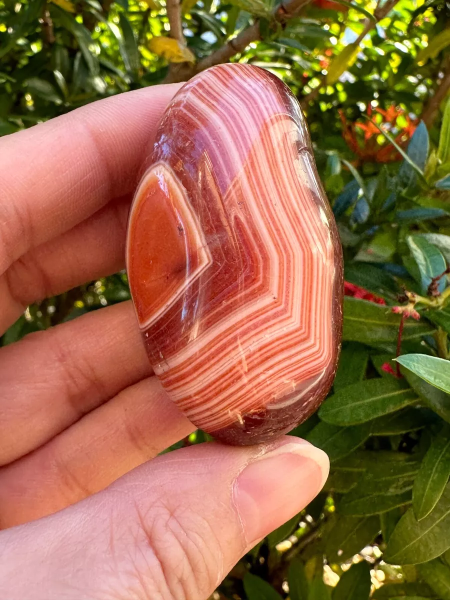 Red cheap striped agate