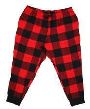 Old Navy Printed Flannel Jogger Pajama Pants Red Buffalo Plaid Unisex XL