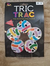 Tric Trac Double Sided Rotating Puzzle By BRAINWRIGHT 4 PUZZLES TO SOLVE NEW  