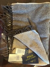 Polo Ralph Lauren 55 Wool Scarf Brown mens 