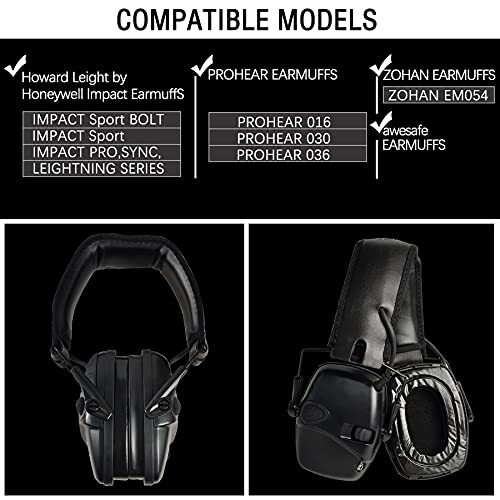 PROHEAR GEP02 Gel Ear Pads for Howard Leight by Honeywell Impact Sport Pro Sync Cuisine