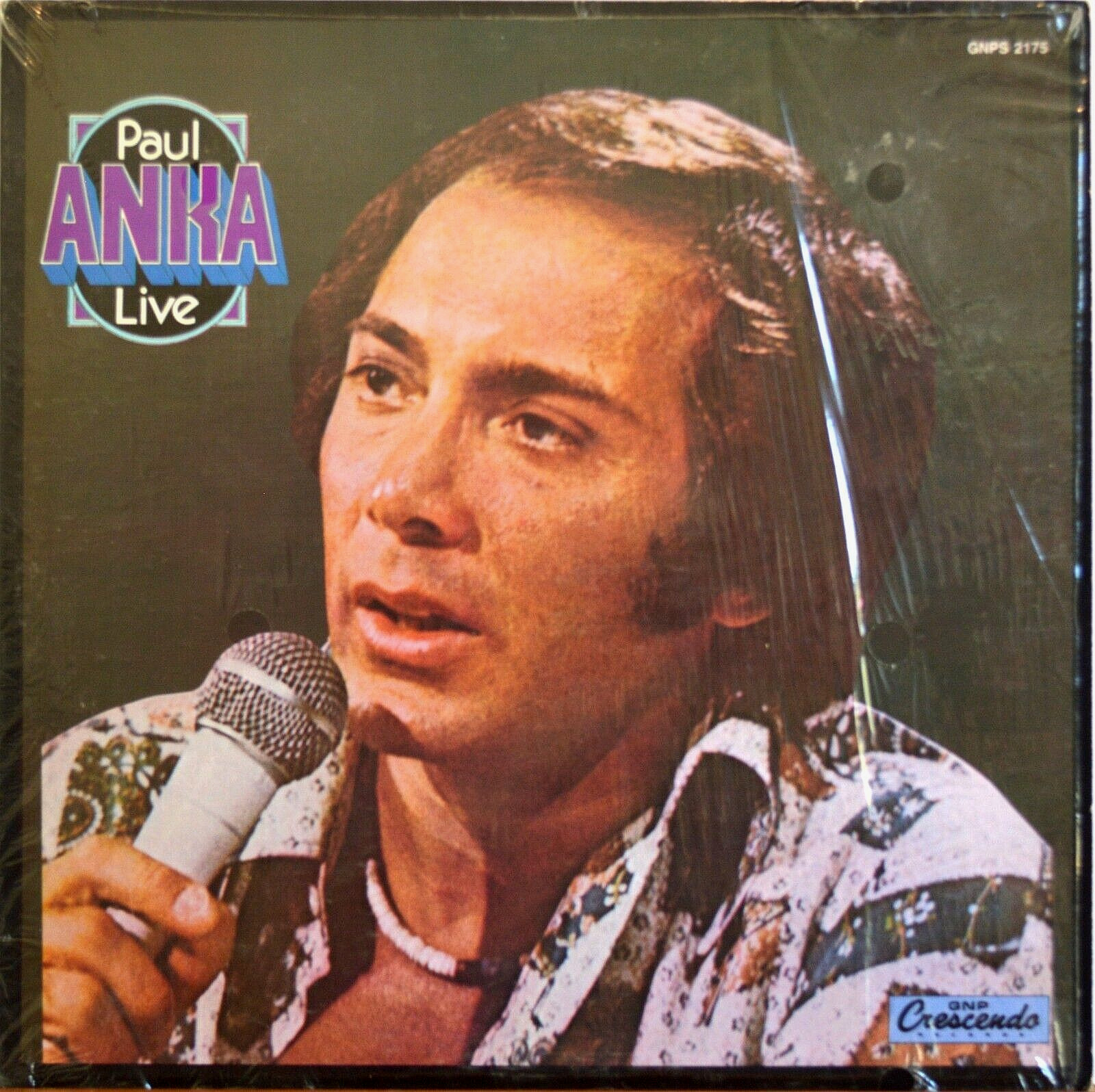 Paul Anka Live Vinyl LP Stereo Record from 1984 GNP Cresceno GNPS 2175 VG+