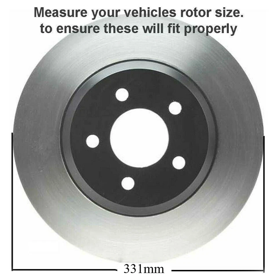 Pastillas de freno rotores delanteros 4x4 para Ford Excursion F-250 F-350 Super Duty 1999-2004 Foto 4 de 4