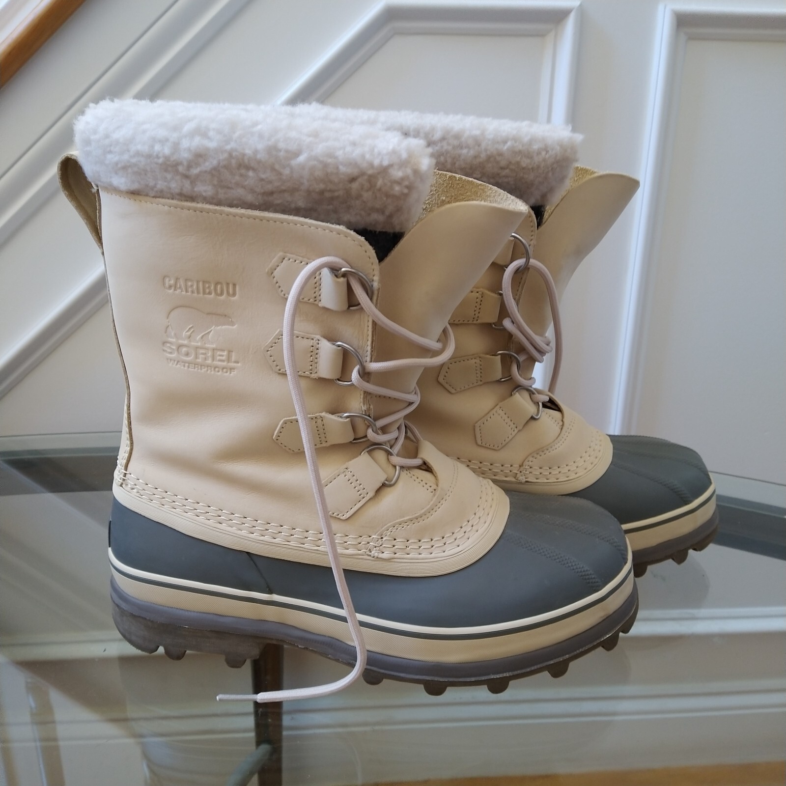 Sorel Caribou Snow Boots for Men Size 9 NM1000-241 Waterproof Winter Boots-image