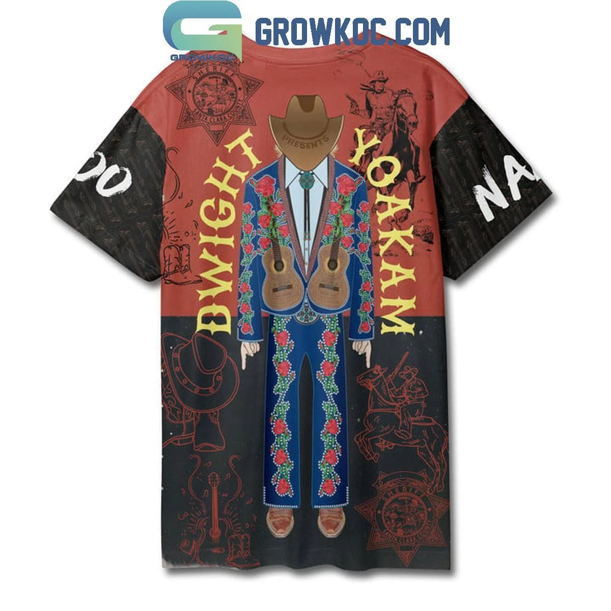 Dwight Yoakam With The Mavericks Tour 2024 Personalized 3D T-Shirt