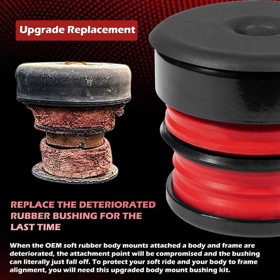 Комплект силиконовых втулок для крепления кузова для Ford F250 F350 2008-2016 Super Duty с двойной кабиной - Изображение 3 из 4