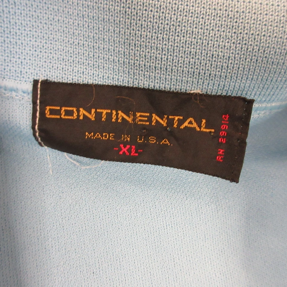 Polo Continental Vintage Para Hombres XL Estampado Gráfico Arte Retro Hecho en EE. UU. Foto 3 de 4