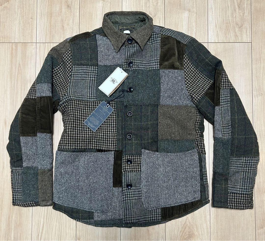 RRL Ralph Lauren Limited Patchwork Tweed Overshirt Jacket