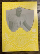 Troy Smith Authentic 1 of 1 Yellow Printing Plate Bowman Refl Ohio State 1/1 OSU