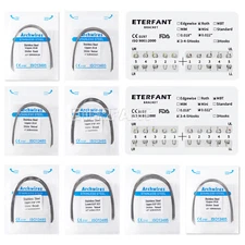 ETERFANT Dental Orthodontic Arch Wire SS Rectangular Natural/Bracket Braces Mini