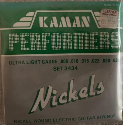 Kaman Guitar String Sets, Performers, Gauges .008-.038, Lot of 8