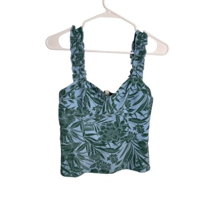 Sofia Jeans by Sofia Vergara Blouse Women's Medium Boho Cropped Casual Top