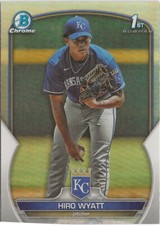 2023 Bowman Draft Chrome Hiro Wyatt Refractor SP RC Kansas City Royals