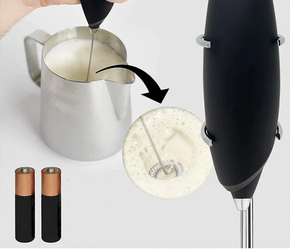 Milk Frother Handheld Foam Maker Whisk Drink Mixer for Lattes