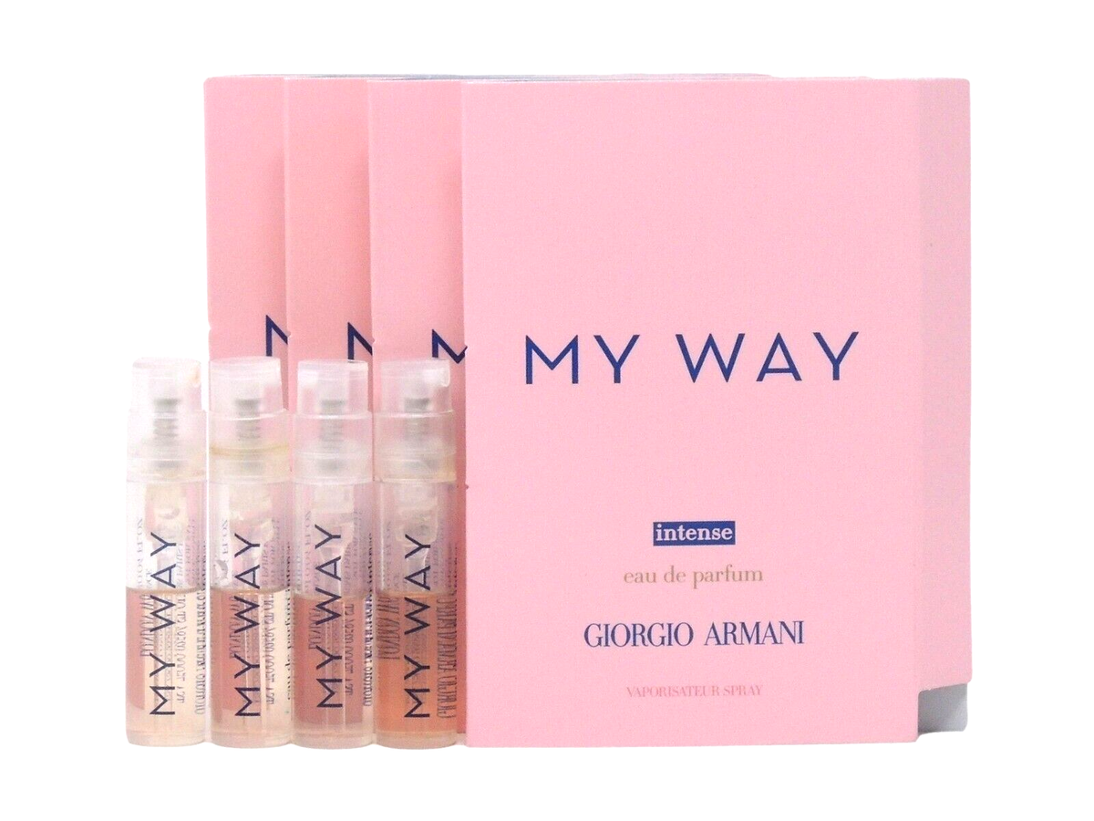 GIORGIO ARMANI MY WAY INTENSE EDP 1.2ml .04fl oz x 4 PERFUME SPRAY
