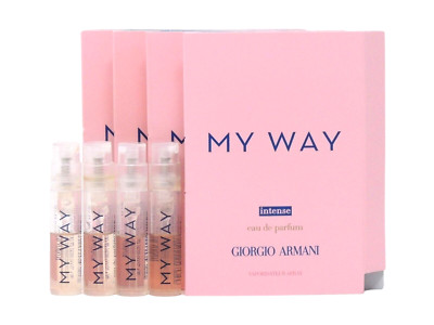 GIORGIO ARMANI MY WAY INTENSE EDP 1.2ml .04fl oz x 4 PERFUME SPRAY SAMPLE VIALS