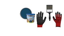 RONSEAL Fence Life Plus Garden Paint Rough Swan & Smooth 5L Gloves & 4" Brush
