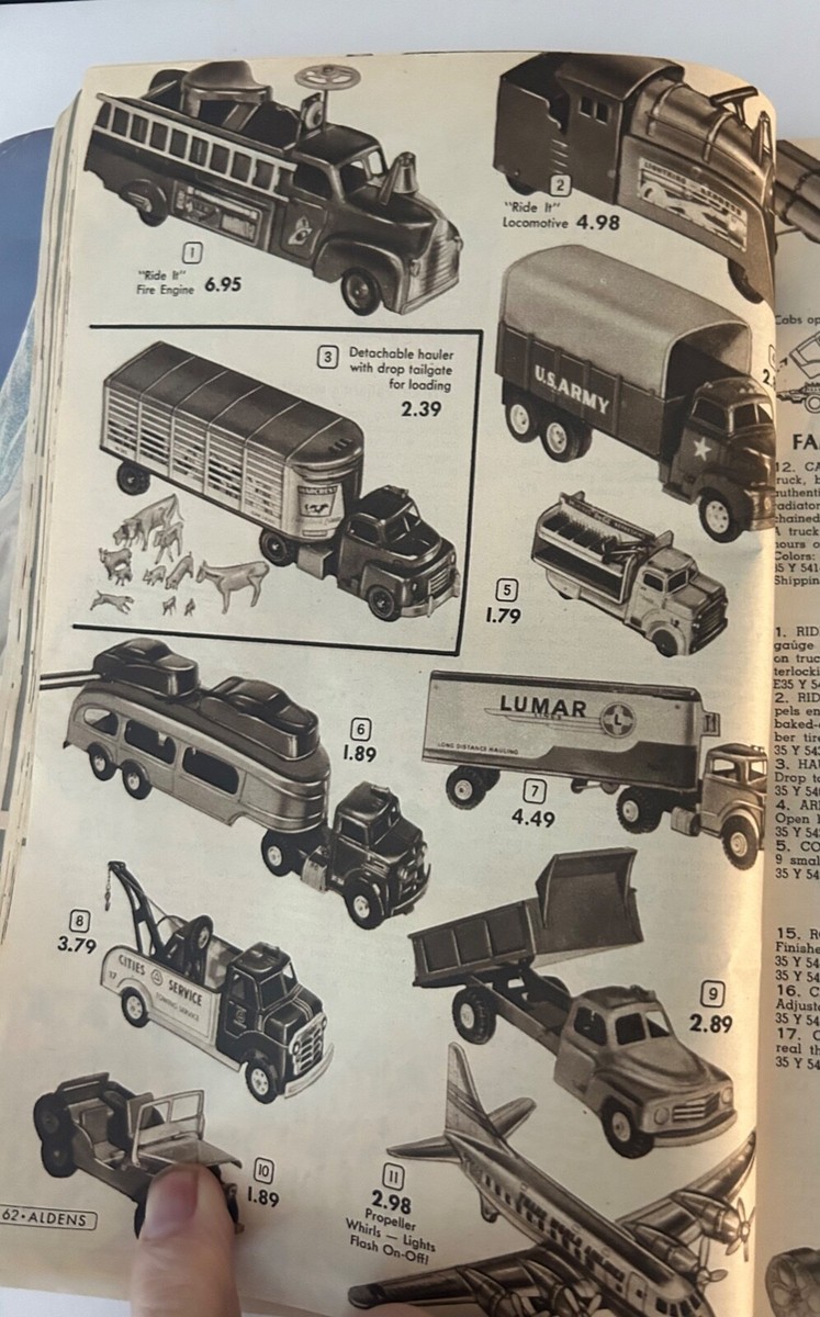 1955 ALDEN'S CHRISTMAS CATALOG 413 PAGES - CROCKETT, TOYS, GAMES