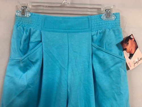 Jaclyn Smith Blue Soft Knit Pull On Pants Misses Size S Pockets NWT - Picture 3 of 8