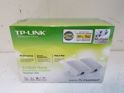 TP-Link AV500 Powerline Adapter Starter Kit TLPA4010KIT