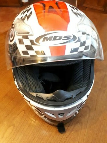 CASCO INTEGRALE MDS con visiera e prese d'aria | eBay