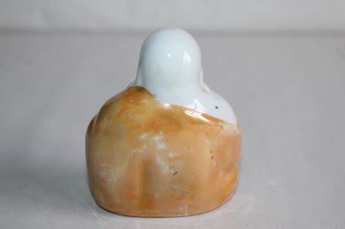 Ancien petit Bouddha en porcelaine asiatique, hauteur 7.5 cm - Picture 3 of 5