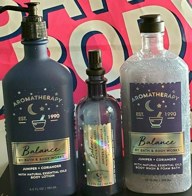 NEW BATH & BODY WORKS AROMATHERAPY BALANCE BODY LOTION PILLOW MIST or