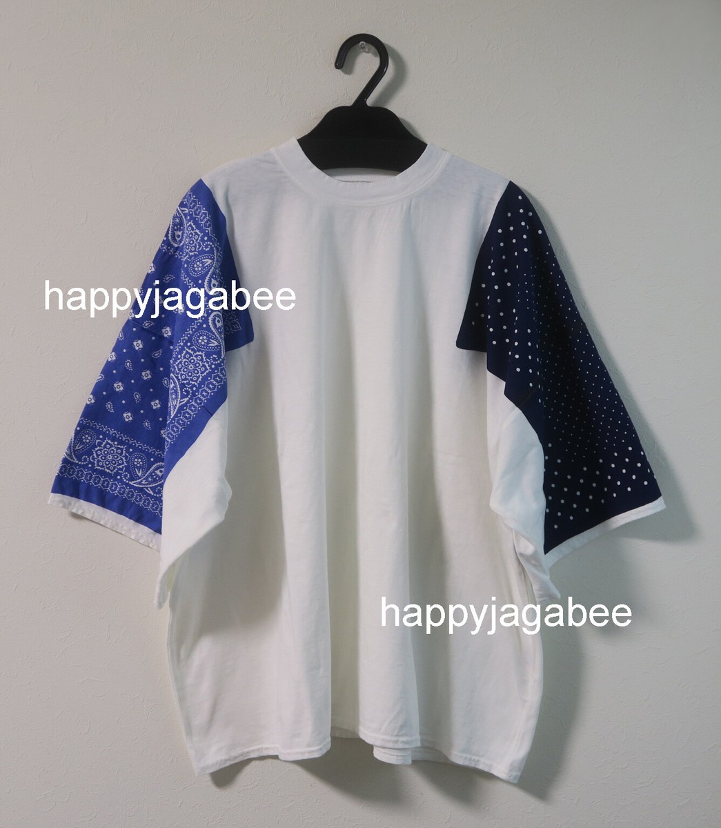 極美品！KAPITAL huge tee バンダナ オーバーサイズTシャツ 白1 Kapital Bandana HUGE-Tee Red / Navy / Black From Japan New | eBay