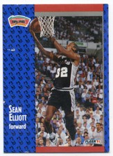 Fleer Basketball Card 1991-92 #185 Sean Elliott
