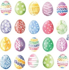 Violette Stickers Easter Patterned Eggs Crafts Planner Supply Scrapbook Spring