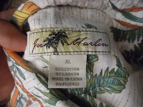 Camisa Joe Marlin Manga Corta Botón Frontal Para Hombre Talla XL Estampado Hawaiano - Imagen 3 de 8
