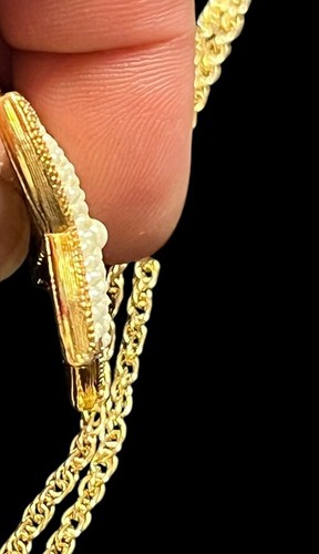 COLLAR ESTRELLA DE MAR VINTAGE 1991 AVON 20” TESOROS MARINOS CADENA TONO DORADO - Imagen 4 de 7