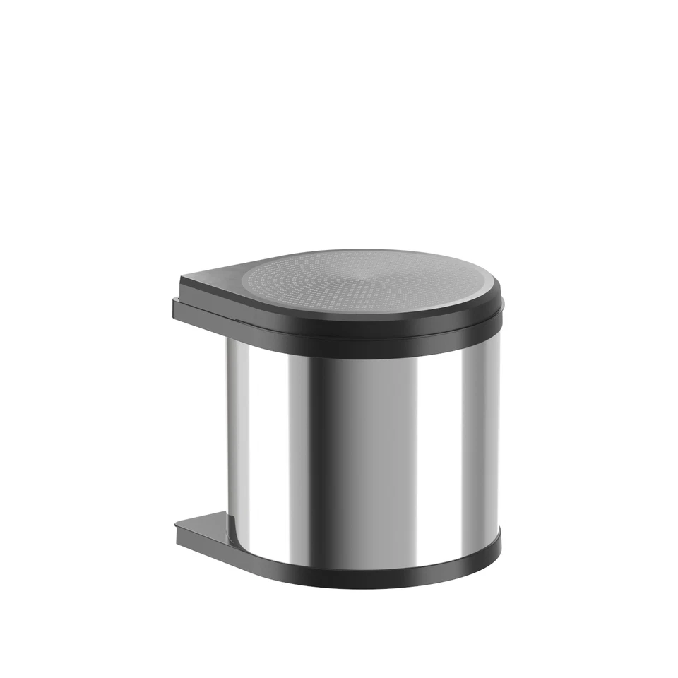 Hailo Mono Abfallsammler 12 Chrom Swing 40.1/12 bs Mülleimer Einbau Abfalleimer