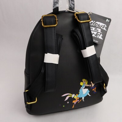 Loungefly Alice in Wonderland Mini Backpack GLOW Psychedelic Characters  Rabbit | eBay