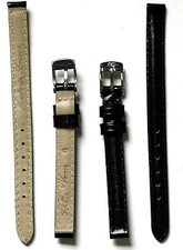 Watch Strap, Calf Leather, AeroComfort Strap, Silver Buckle