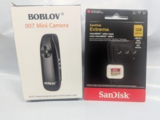 Mini Body Camera with Video: 64GB 007 Pocket Body Cams with Back Clip XTRA 128GB