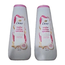2~Dove Limited Edition Holiday Treats Body Wash Sugar Cookie Sprinkle, 20 oz 🎄