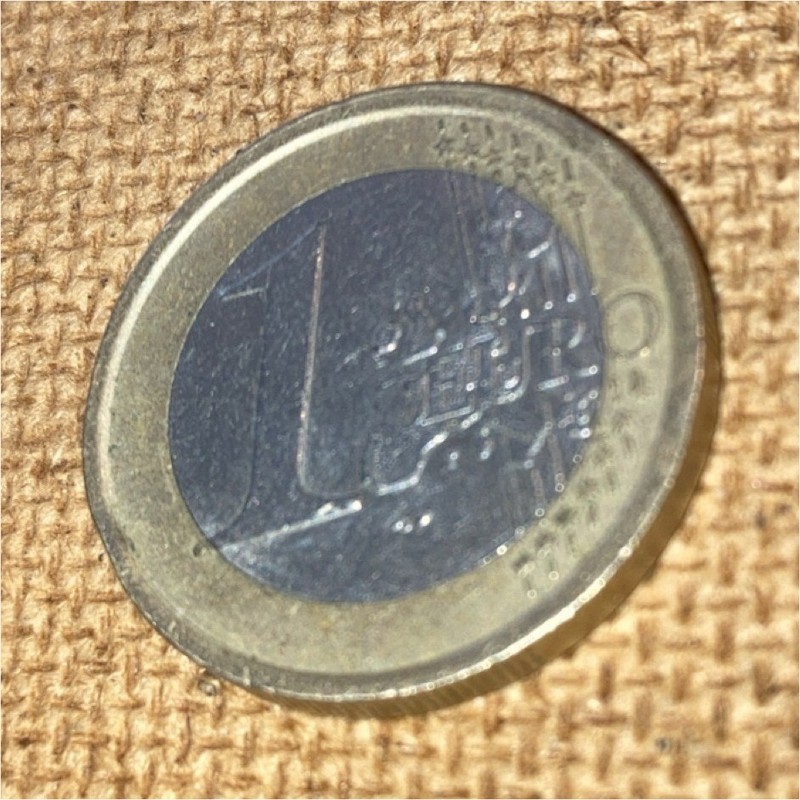 Italy 1 Euro 2002 Bi-Metallic Coin Uncertified Ungraded Euro Currency