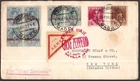 Spain, 1930 Zeppelin flown multifranked cover to USA  -IB26