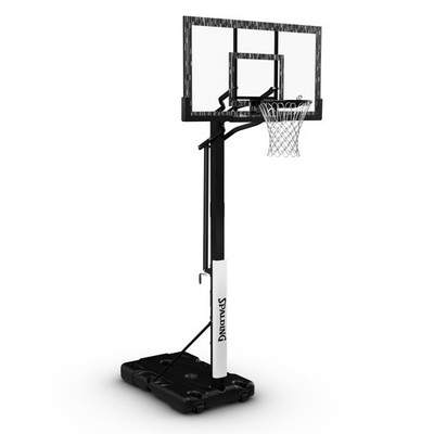 60 In. Acrylic Adjustable Height Portable Spalding Basketball Hoop System Slam B