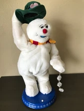  Gemmy Frosty The Snowman Spinning Snowflake TESTED WORKS GREAT SEE PICS/VIDEO