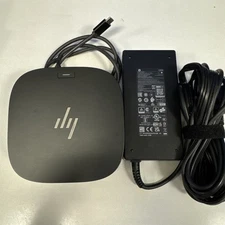 HP USB-C Dock G5 Universal Docking Station   HSN-IX02 with HP 120w AC Adapter