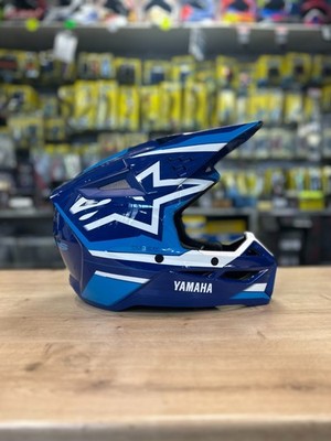 NEW ALPINESTARS SM3 YAMAHA MOTOCROSS ENDURO HELMET ECE2206 ATV DHMTB YAMAHA BLUE