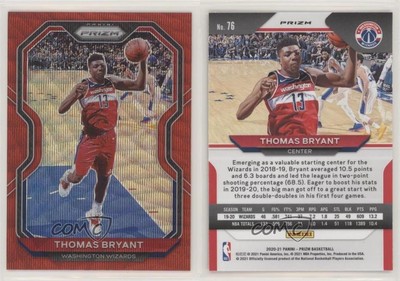 2020-21 Panini Prizm Ruby Wave Prizm Thomas Bryant #76