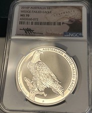 2016 P -1 Oz. .999 Silver Australian Wedge Eagle- NGC Graded MS 70 Combined Ship