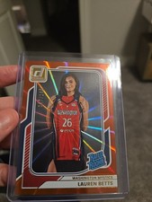 2026 WNBA Donruss LAUREN BETTS Rated Rookie Red Laser 47/185  Washington Mystics