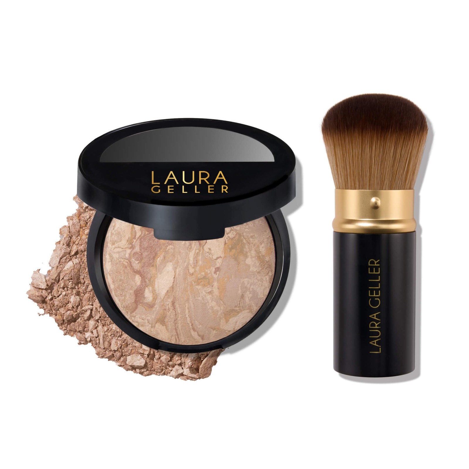 LAURA GELLER NEW YORK 59mm Baked Balance n Brighten Foundation with Kabuki Brush